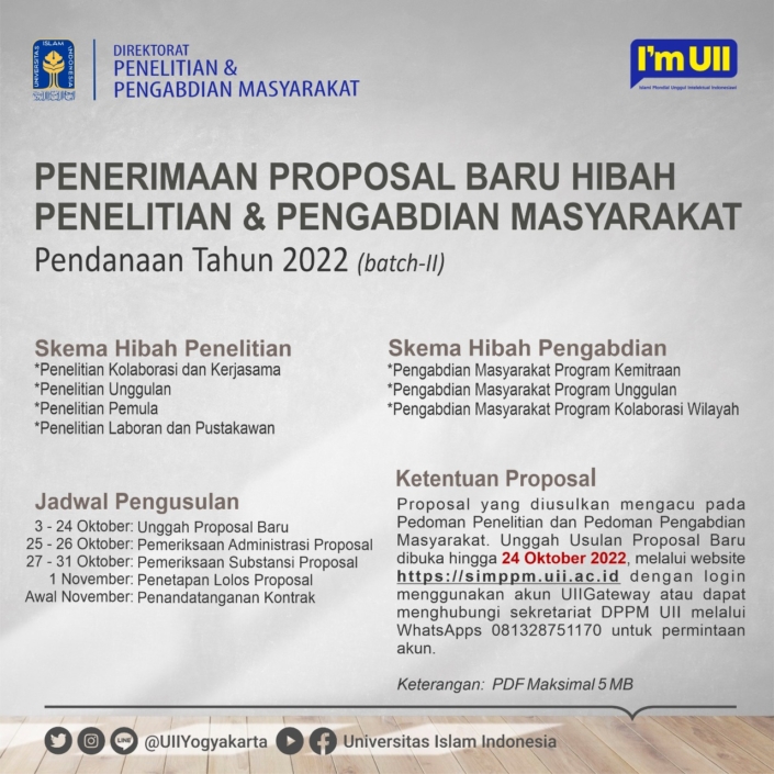 Penerimaan Proposal Baru Hibah Penelitian & Pengabdian Masyarakat ...